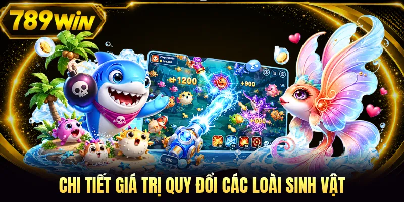 Chi tiết giá trị quy đổi các loài sinh vật
